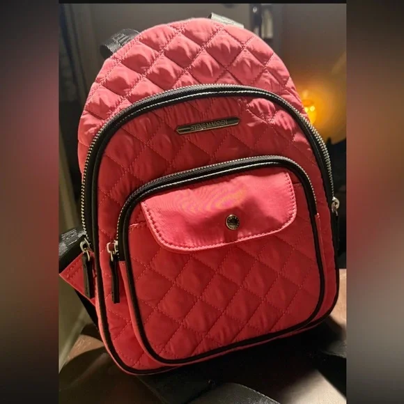 Steve Madden Fuchsia Quilted Backpack Steve Madden Blush Bgeni Backpack – Mamacita in Pink main image 4